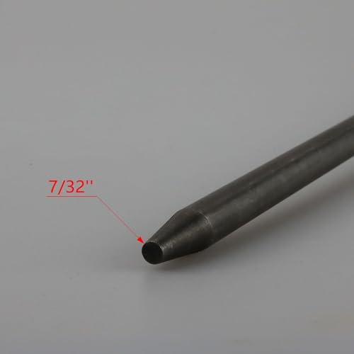 Punzón neumático largo de 18 pulgadas con vástago de 0.4 pulgadas de acero 3