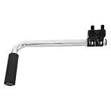 Hoement Edelstahl Rollstuhl Handgriff Verlängerung für Rollatoren und Rollstühle Höhenverstellbar Ergonomisch Belastung der Taille für Tägliche Mobilität und Reisen