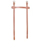 Blanket Straps – PU Leather 68x32x4cm | H Shape Heavy Duty Blanket Strap with Handle, Adjustable Travel Rug Carrier | Cowboy Bed Roll Carrying Belt for Outdoor Picnics Camping Hiking Use