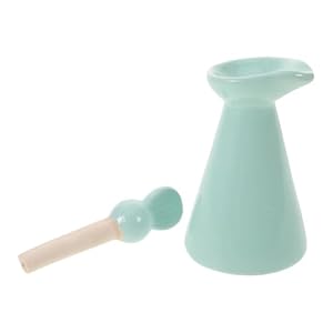 Yardwe Vintage Dicht Verschließbar Keramikflasche für Ätherische Öle 70ml Blau Tragbar für Haaröl und Ätherische Öle für Reisen und Persönliche Nutzung