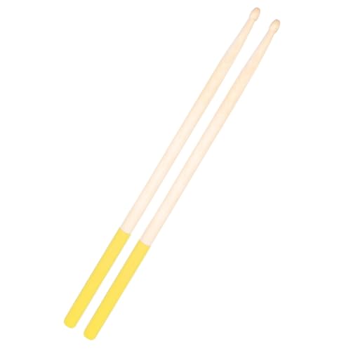 1 Par de Baquetas de Madera de Arce para Batería para Principiantes, Ligero, para Adultos, para Práctica en Baterías Acústicas y Electrónicas, Amarillo miniatura 1