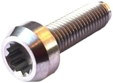 Compatible With 6Pcs Titanium BBS Split Rim Bolts M7*24 Mm 12 Point Hea D Screw Ti6Al4V Two-Piece Three Pieces Wheel Hub Ti Fastener(Silver,M7x32)