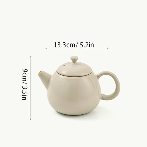 Tetera de cerámica para té con filtro integrado que resalta el sabor en cada taza 3