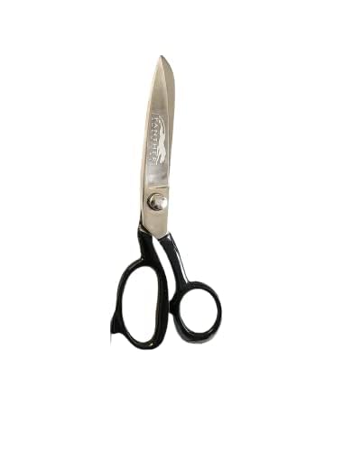 Stainless Steel Heavy Duty Black Color Handle 8'' & 10''Dress Making Carpet Scissors Heavy Shears Fabric Cutting Sharp Tailor Crafting Scissors (8'') - Image 2