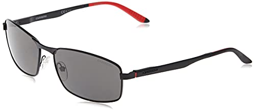 Carrera mens Carrera 8012/S Sunglasses, Matte Black Grey Polarized, 60 17 140 US