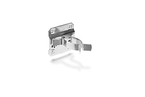 Triton Products 53120 LocHook 1-Inch to 2-Inch Hold Range 2-3/4 -Inch Projection Zinc Plated/Chromate Dipped Steel Extended Spring Clip for LocBoard 5-Pack