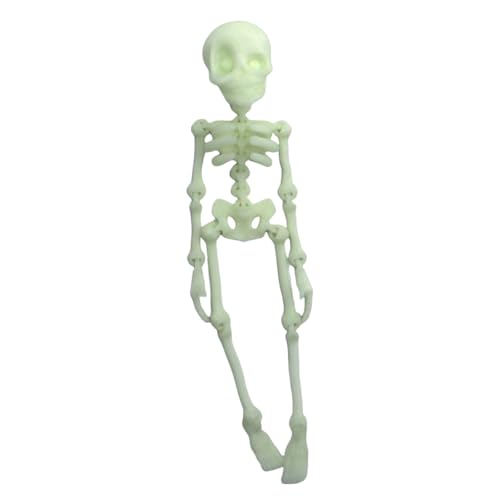 Imán de esqueleto articulado impreso en 3D para nevera, estilo gótico, divertido, multicolor, decoración de esqueleto, calcomanías de Halloween para nevera/taquilla