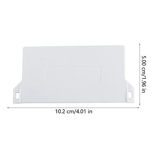 Plastic Base Plate Set Of 10 White Vertical Blind Bottom Weight Slats Accessory Replacement Vertical Blind Slats White #TOP2