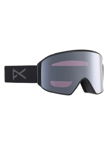 Anon M4 Goggles (Cylindrical) + Bonus Lens + MFI Face Mask, Frame: Smoke, Lens: Perceive Sunny Onyx