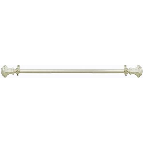 Image of Decorative Window Curtain Rods With Finials, 48 To 86 Inches, 0.75 Diameter - Buono II, Carson Series - Lightweight & Easy To Install, Adjusts Telescopically To Fit Any Window by Achim Home Decor