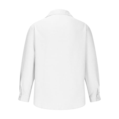 Generic Camisa social masculina de manga comprida, modelagem regular, para trabalho, escritório, cas