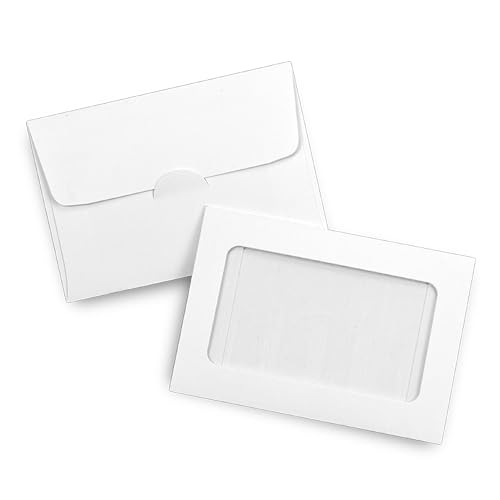 Enveloppes pour carte cadeau mini pochette blanche pour commerçant et billetterie