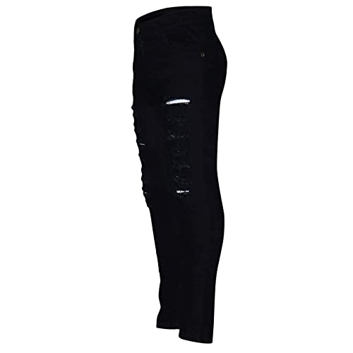 easyforever Kids Girls Ripped Skinny Jeans Stretchy Denim Pants Jeggings Cowboy Trousers Slim Fit Jeans Age 3-14 Years2