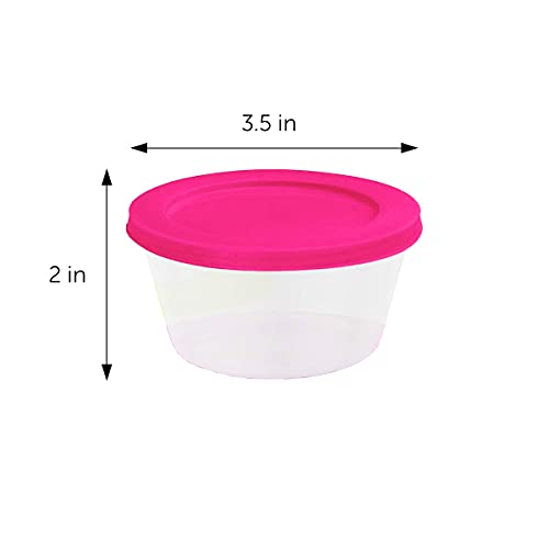 Decorrack 8 Pack 8 Oz Small Empty Plastic Storage Jars With Screw On Lids Round Wide Mouth Food Grade All Purpose Storage Containers For Kitchen, Art And Craft Storage Jars (Assorted) #TOP1