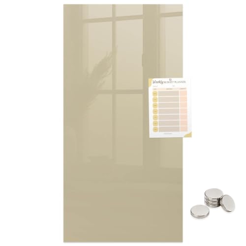 Organizador de tareas de 60x120 cm en cristal templado para eliminar el desorden de notas