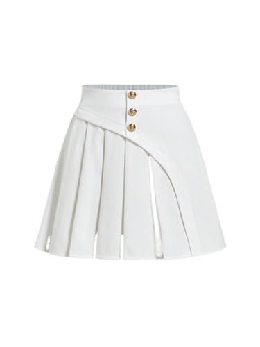 Women's Basic Mini Skirt Color Record High-Waist A-Line Skirt