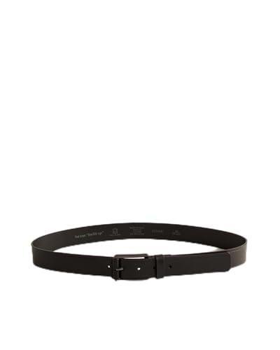 Ted Baker London Men's LINDED Embossed Leather Belt, Black, 30
