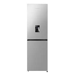 256 litre capacity — Holds 14 bags of food shopping Total No Frost — Even temperatures reduce icy build-ups Water dispenser - no plumbing required Reversible doors to suit your kitchen layout Dimensions (cm) - H182.4 x W55 x D55.7