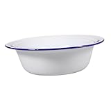 Bol de bassin en émail - fabriqué à partir de matériau émaillé, garantissant la durabilité et le nettoyage sans effort de ce bol en émail, peut être utilisé, bol de service