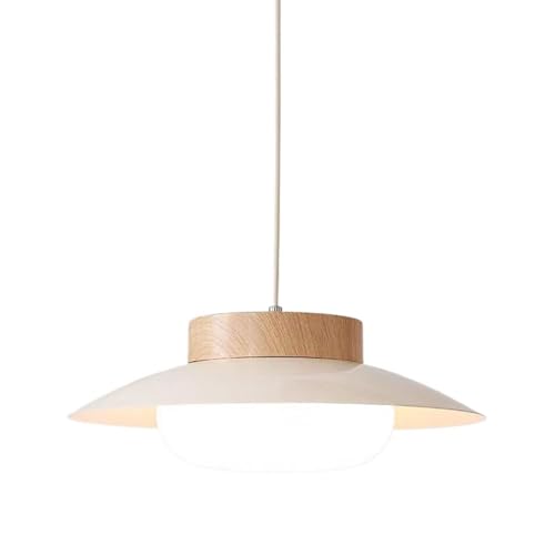 Pendant Light,White Modern LED Hanging Lamp Fixture, Island Lights Single Ceiling Suspension Lamps for Kitchen Dining Table Mini