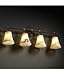 Justice Design Group FAL-8524-20-DBRZ Group FAL-8524 Tradition 4 Light Bathroom Bar Fixture from The LumenAria Collection