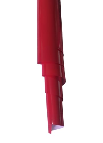 Kırmızı Renk Parlak Kendinden Yapışkanlı Otomobil Jant Motorsiklet Bisiklet Mobilya Beyaz Eşya Aksesuar Kaplama Folyosu Su Geçirmez Dayanıklı Folyo (126cmX30 cm)