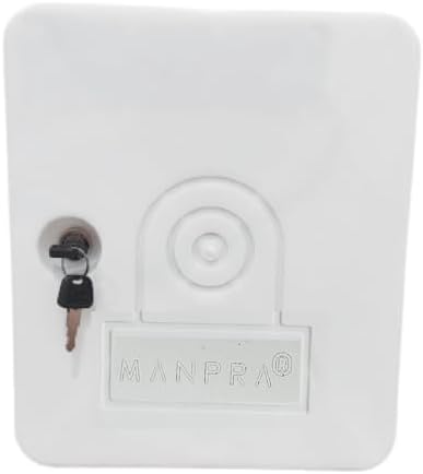 PVC CCTV Junction Box Rack for 4/8 Channel CCTV Systems | DVR NVR SMPS POE Switch Organizer Cabinet | 3 Fused Power Sockets | Indoor Outdoor CCTV Enclosure | Manpra