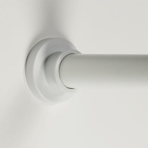 Sealskin Winkel Duschvorhangstange, Aluminium, Farbe: weiß, Durchmesser 28 mm, 90 x 90 cm