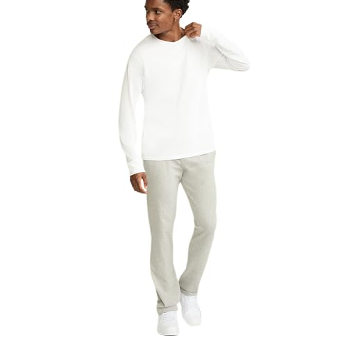 Image of Champion Men's Open-Bottom Lounge Pants, Standard Fit, Lightweight 100% Cotton, Available in Regular and Big & Tall