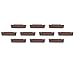 MGMN200-G Carbide Inserts 2 mm Width Set of 10 for MGEHR MGIVR Grooving Cut-Off Tool, Gold Finish, Industrial Metalworking Accessories