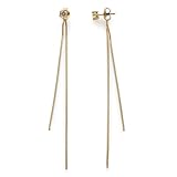 [ジュエル ボックス] JewelVOX ピアス レディース サージカルステンレス 2way 金属アレルギー対応 キュービックジルコニア (ゴールド)