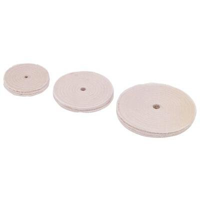 Sewed Cotton Buffing Wheels - 6" sewed cotton buffingwheel 1/4" face