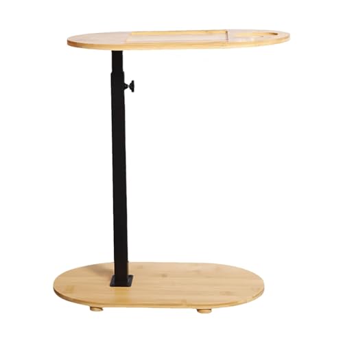 Bandeja para bañera - Mesa para bañera de hidromasaje independiente de 40 x 22 cm con altura ajustable | Soporte organizador para bañera antideslizante con soporte para teléfono integrado