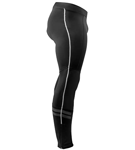 | Men's Windstop Padded Cycling Tights | High-Visibility Reflective Windproof Leggings3
