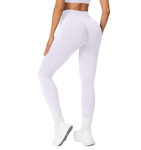Zhiaek Booty Scrunch Butt Sport Leggings Damen Gym Leggings Push Up High Waist Yogahose Blickdicht Seamless Sporthose für Fitness Joggen Workout