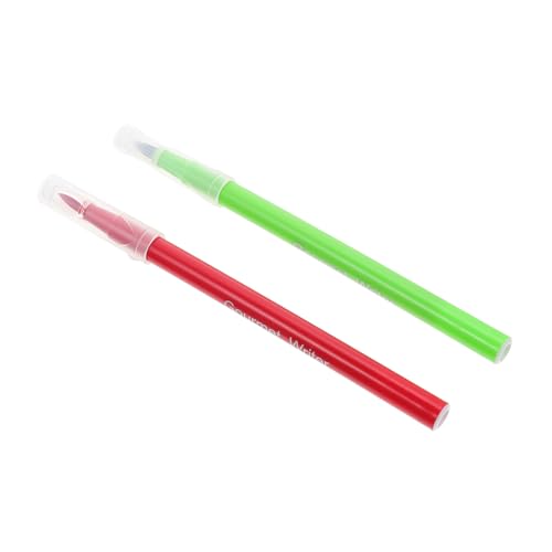 AUTSUPPL 2 pezzi Penna per Colorante Alimentare Edibile Rosso e Verde Pennarelli per Decorare Torte e Dolci Punta Morbida per Scrivere su Fondant Biscotti e Glassa per Cake Design e