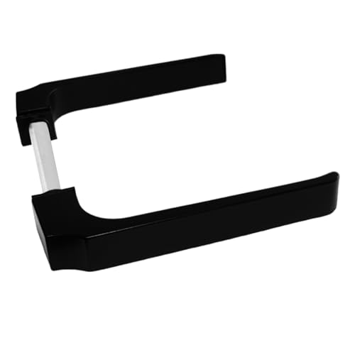 Sivenci Türgriff-Set ohne Schild | Türgriff (Set) | beidseitig wendbar | 8 mm Vierkant | Aluminium | schwarz lackiert