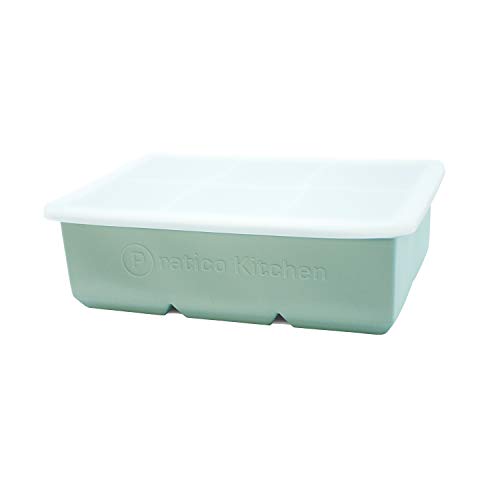 Praticube Large Ice Cube Mold - 6 Large 2.25 Inch Ice Cubes