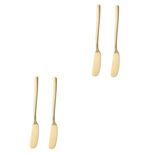 Cabilock 4 Uds Cuchillas De Afeitar Para Mantequilla Raspador De Mantequilla Espátula Para Postre Esparcidor De Sándwich De Metal Sándwiches De Desayuno Espátula Raspador Espátula De Metal