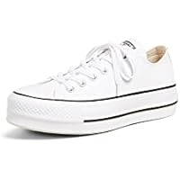 Converse - CTAS Lift Clean OX 561680C - White Black, Tamaño:38 EU