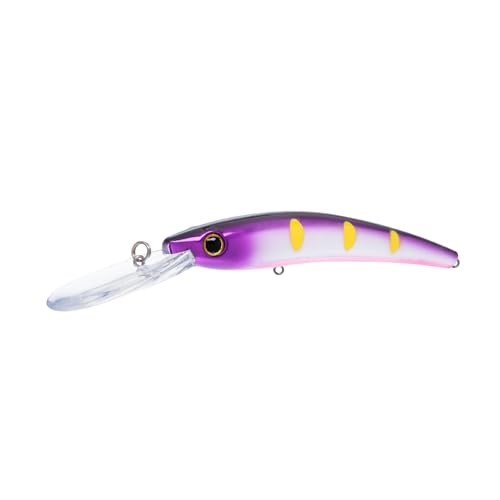 Bill Lewis Fishing Lipless Lifelike Trolling Precise Walleye Crankbait with Two Large Mustad Triple Grips, HUFF N Puff