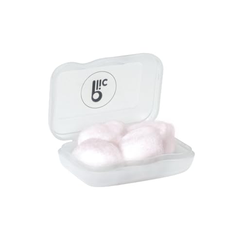 PLIC AUDIO – Tapones para los oídos de cera natural – 2 pares – Protección auditiva cómoda y reutilizable, ideales para el sueño, los viajes y la concentración – Hipoalergénicos y Adaptab