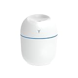 Umidificador de Ar Difusor Aromatizador de Ambiente Aromas e Óleo Essencial Portátil Ultrassonico USB LED Mini Purificador 220 ml Aromaterapia (BRANCO)