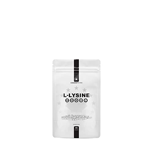 Canadian Protein Lysine Amino Acid 500mg Capsules | 90 Capsules | Commonly Used for Cold Sores, Shingles, Immune Support, Respiratory Health, Muscle Building Essential Amino Acid Supplement - Image 3