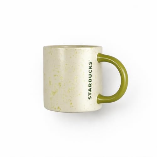 Taza cerámica Starbucks Matcha Splatter 12 oz verde miniatura 1