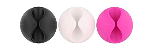 T 'nB clip1mix Passe cables Pack of 6 Black/White/Pink, Noir / Blanc / Rose, Standard pour 1 câble