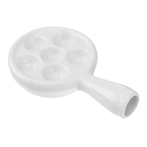 MUCKLILY Plato de para Hornear Caracoles con Asas Resistente Altas Temperaturas Anti-deslizante para Servir Cocina y Restaurante