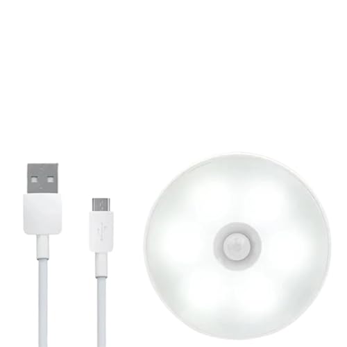 Détecteur de mouvement PIR LED : lot de 4 veilleuses rechargeables USB pour placard et cuisine