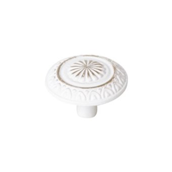 nesu 297-bb1 Knob, White, 34 x 20 mm