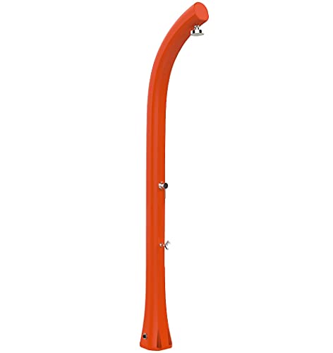 Arkema Jolly Plus - Ducha Solar De Exterior Para Jardín, 30 Litros, Mezclador Y Fregadero, Color Naranja